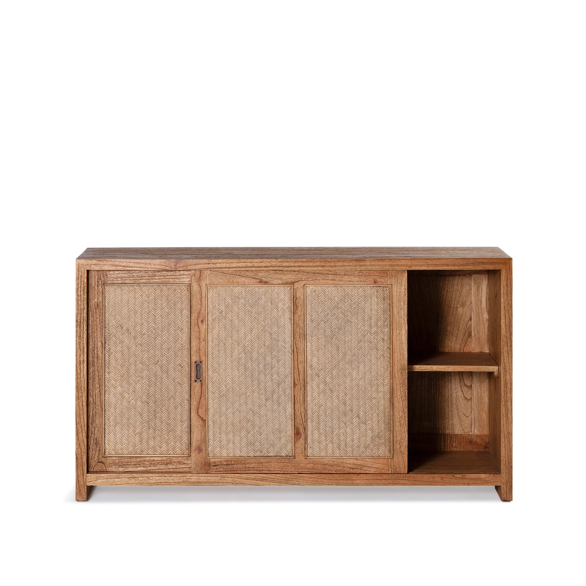 Bianca 2 Door Buffet - Antique Mindi/Weave - Image 4