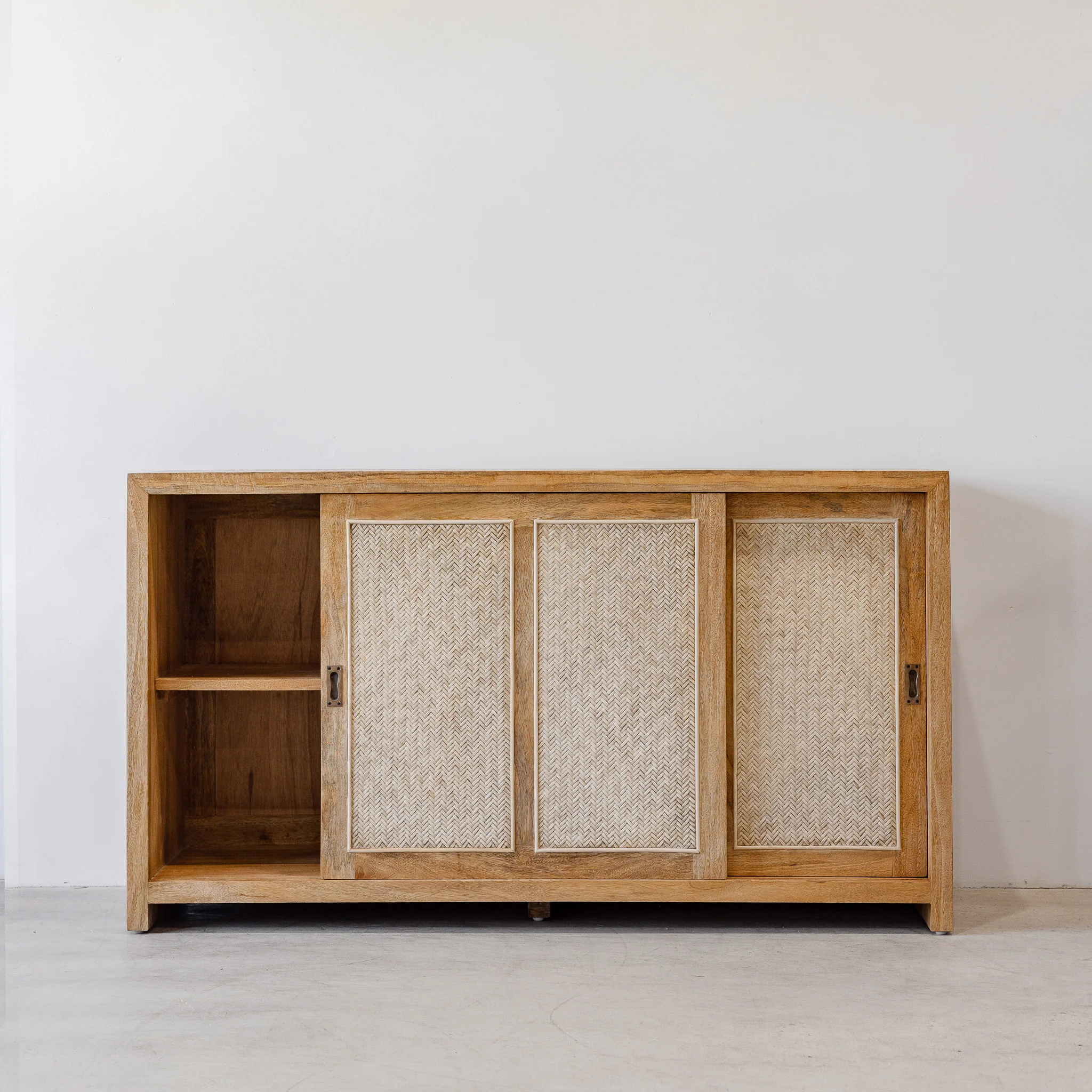 Bianca 2 Door Buffet - Rustic Matte/Weave - Image 4
