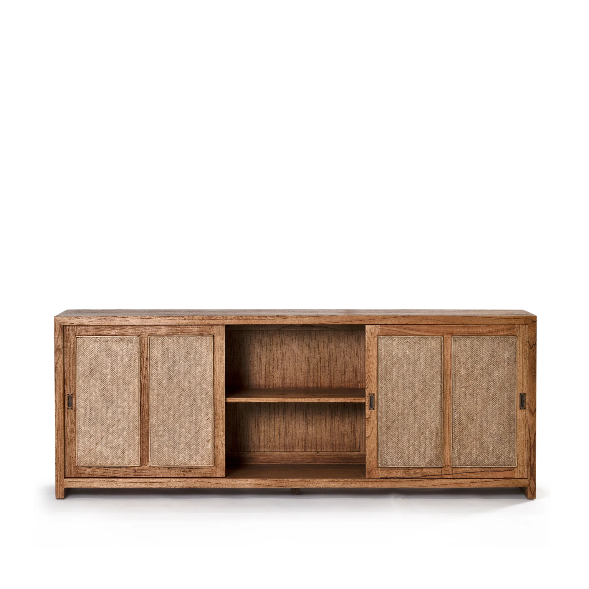 Bianca 3 Door Buffet - Antique Mindi/Weave - Image 2