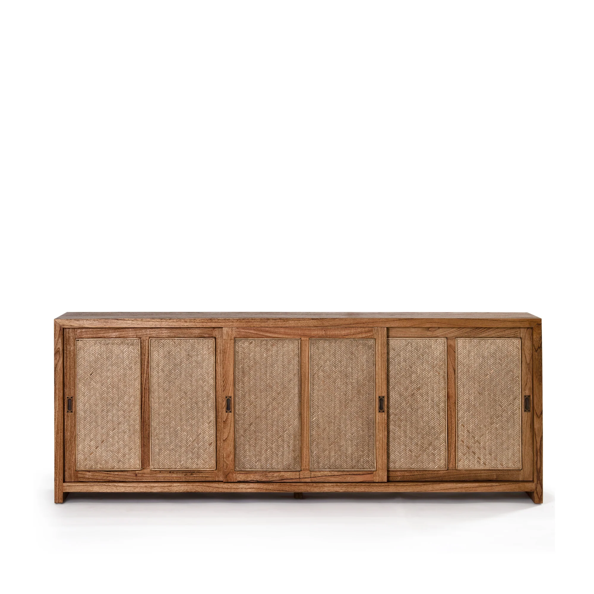 Bianca 3 Door Buffet - Antique Mindi/Weave - Image 3
