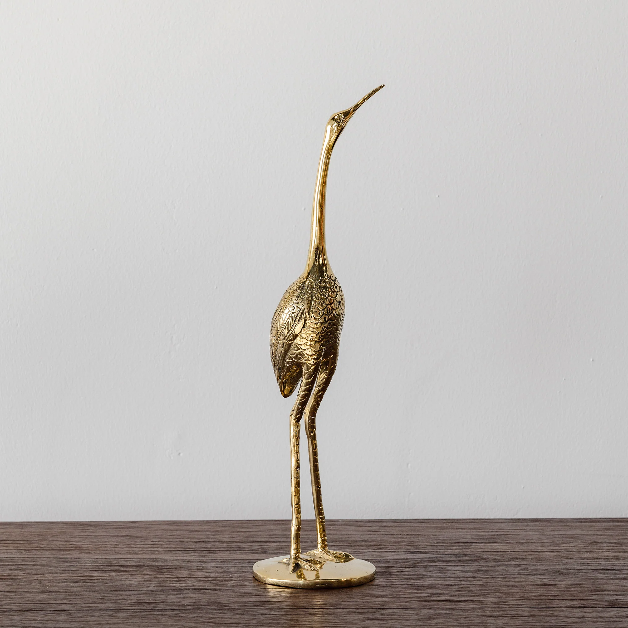 Small Brass Crane