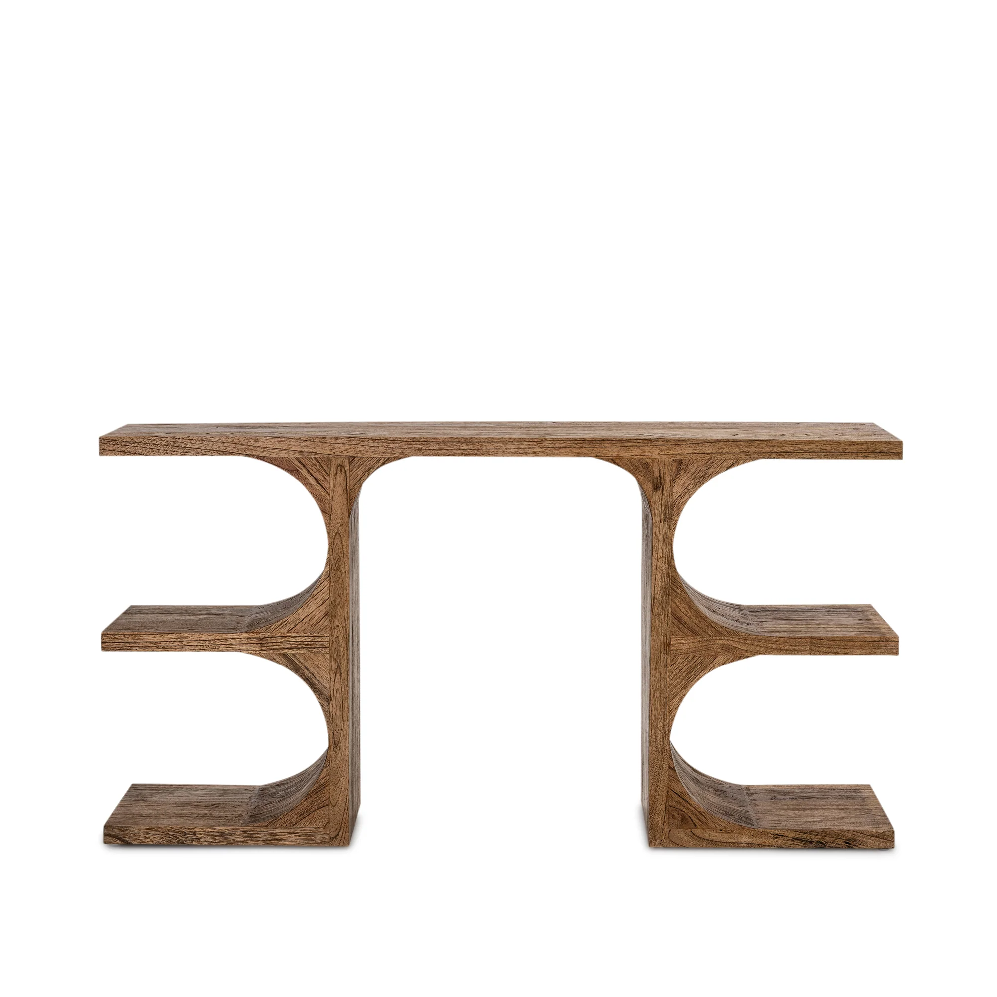 Elissa Shelving Console - Antique Mindi - Image 4
