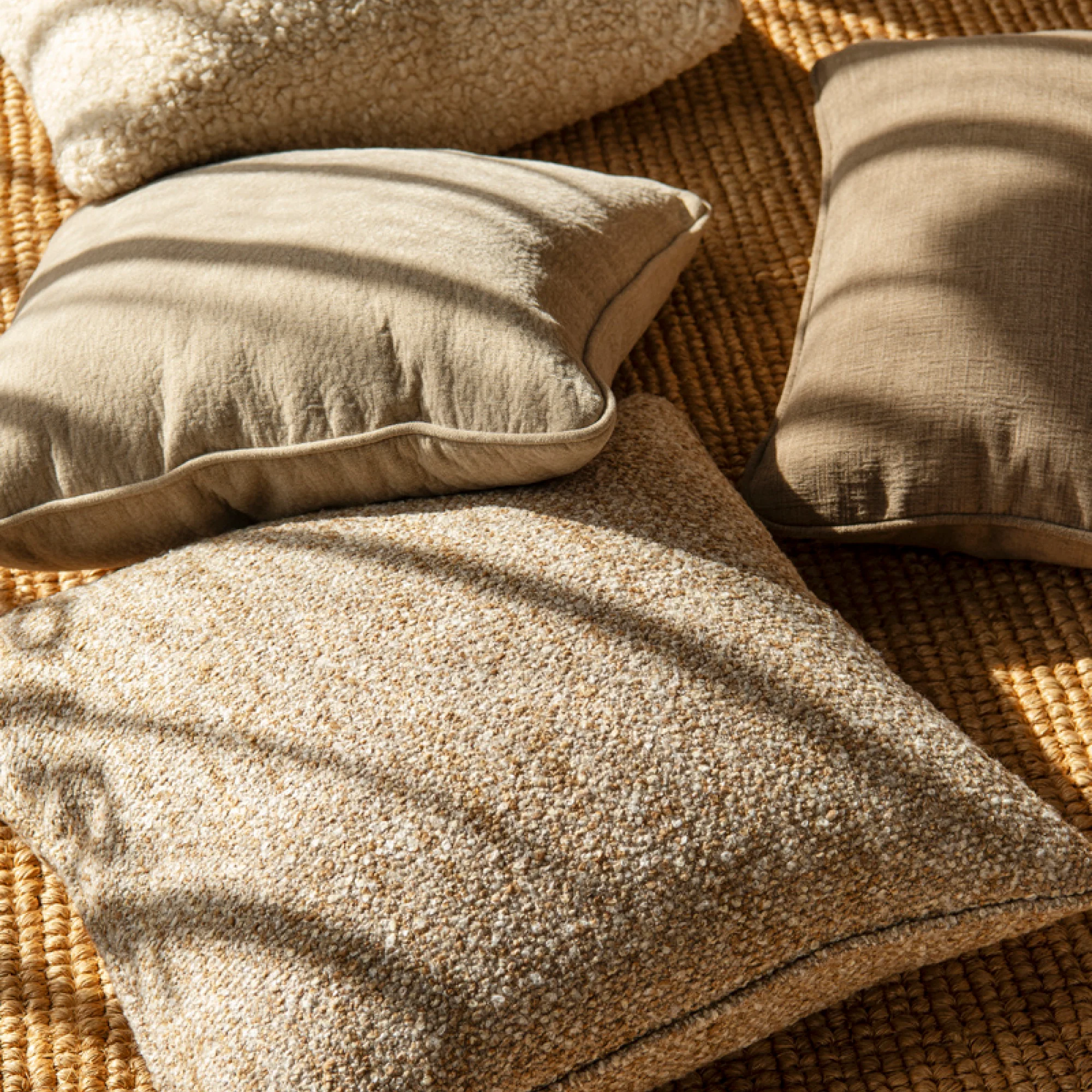 Empire Boucle Cushion - Camel - Image 3