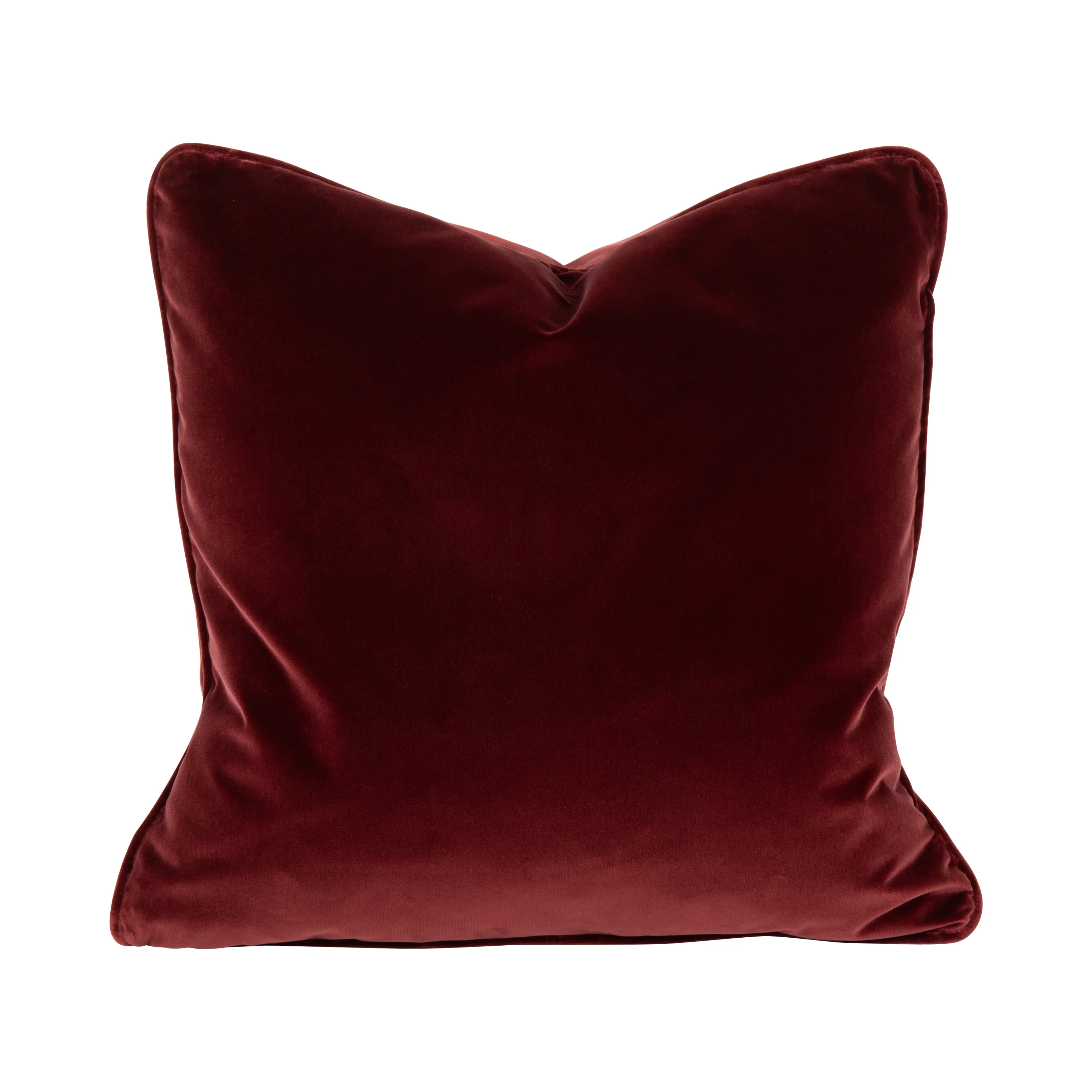 Empire Velvet Cushion - Burgundy - Image 4