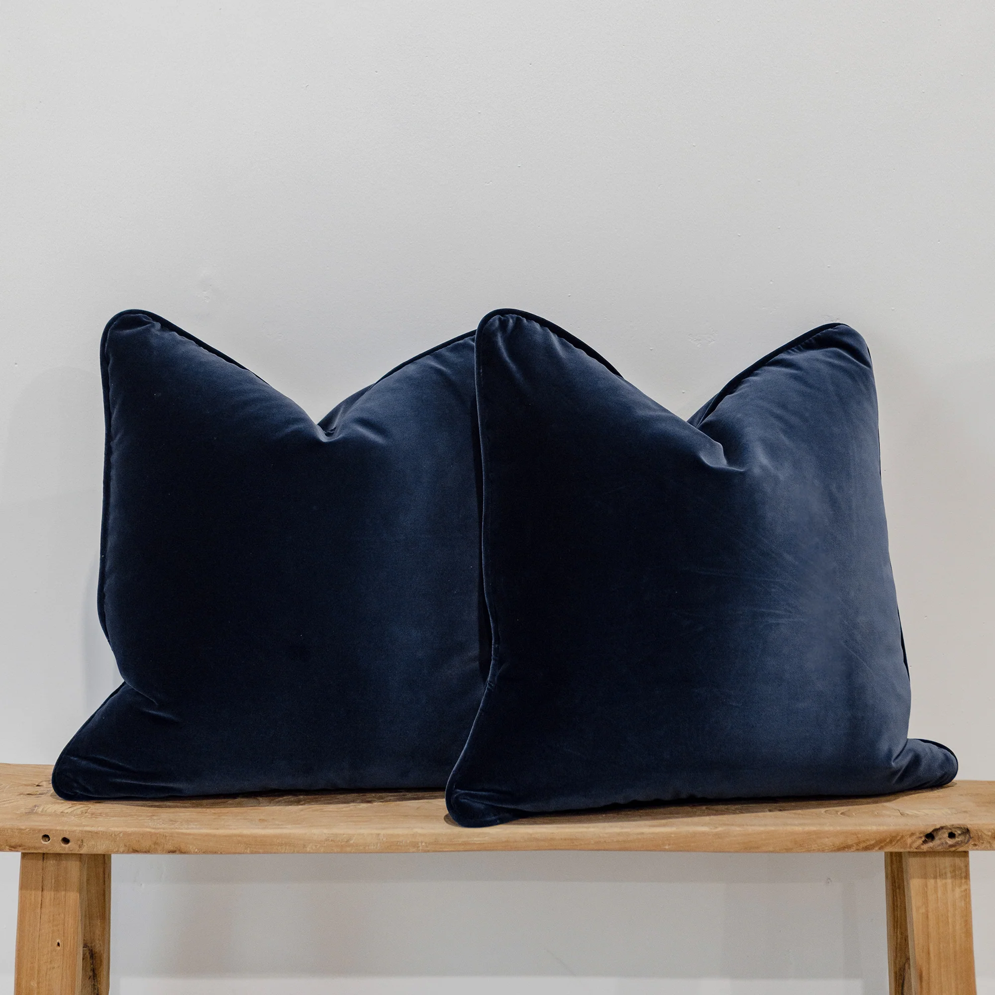 Empire Velvet Cushion - Navy