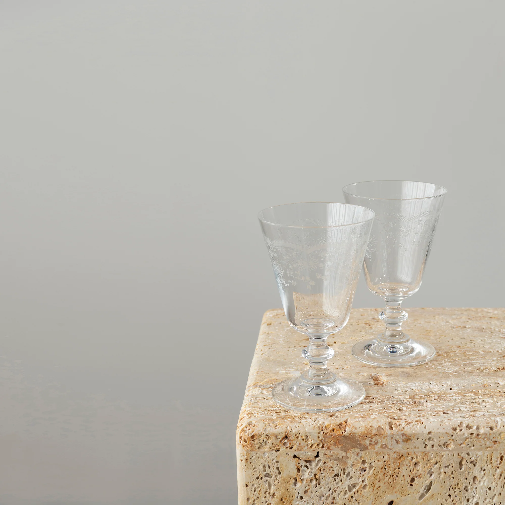 Floral Etched Glassware - Image 3