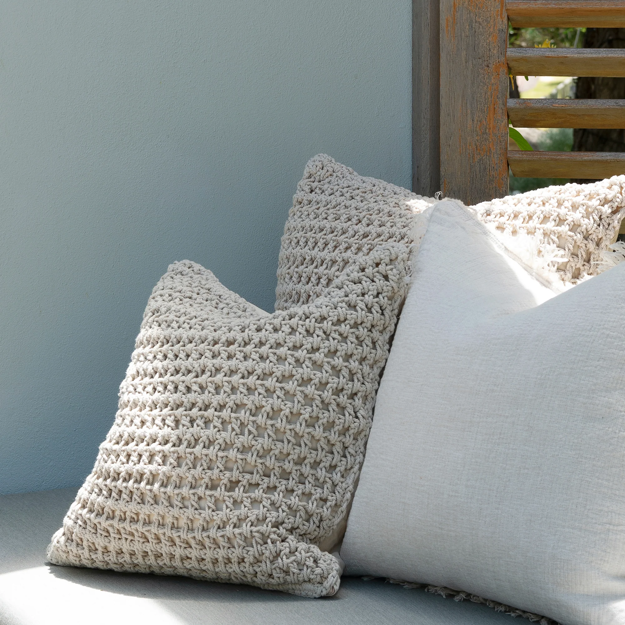 Giro Rope Cushion - Cream - Image 13