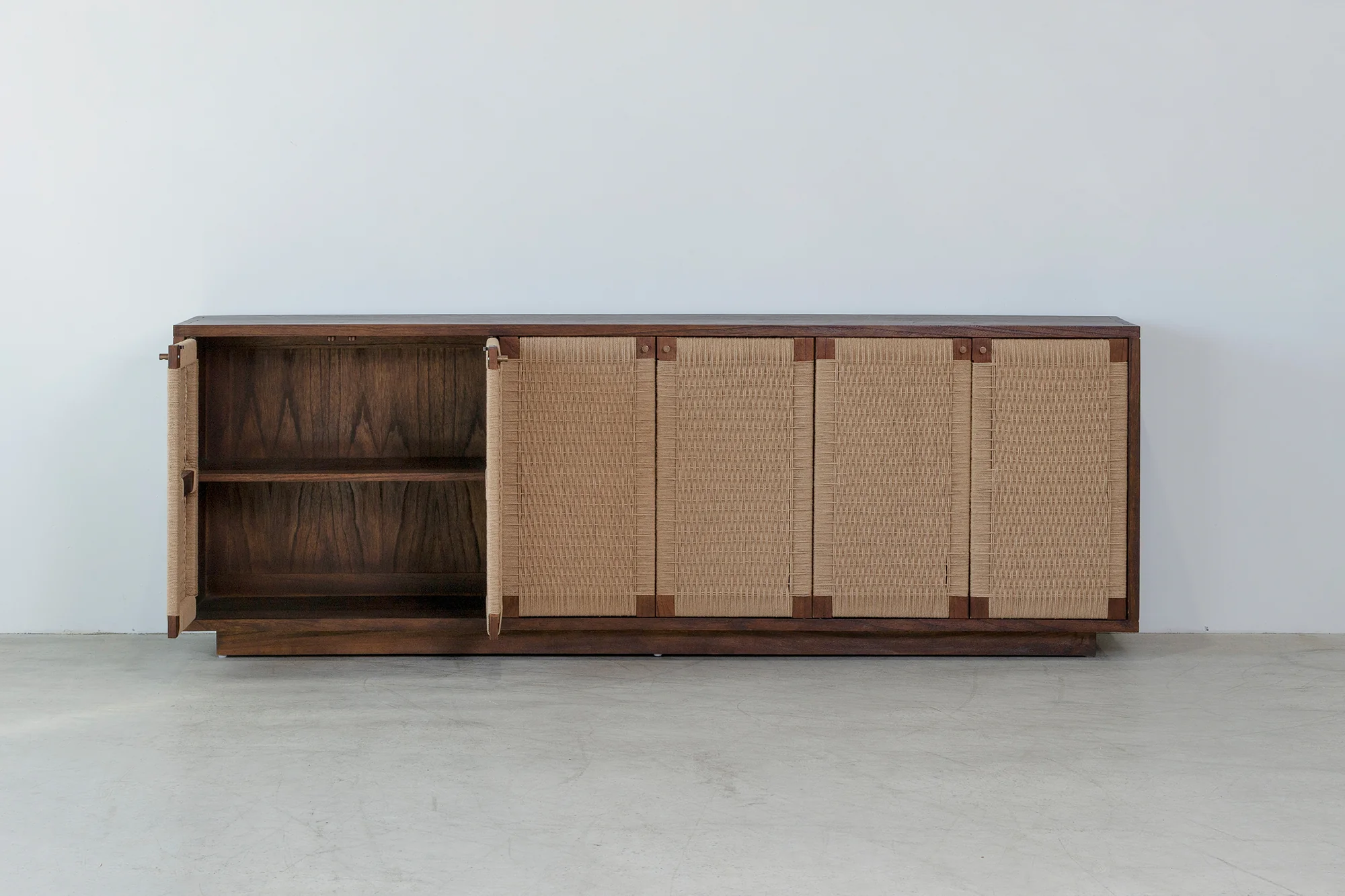 Holly 6 Door Buffet - Rustic Walnut - Image 4