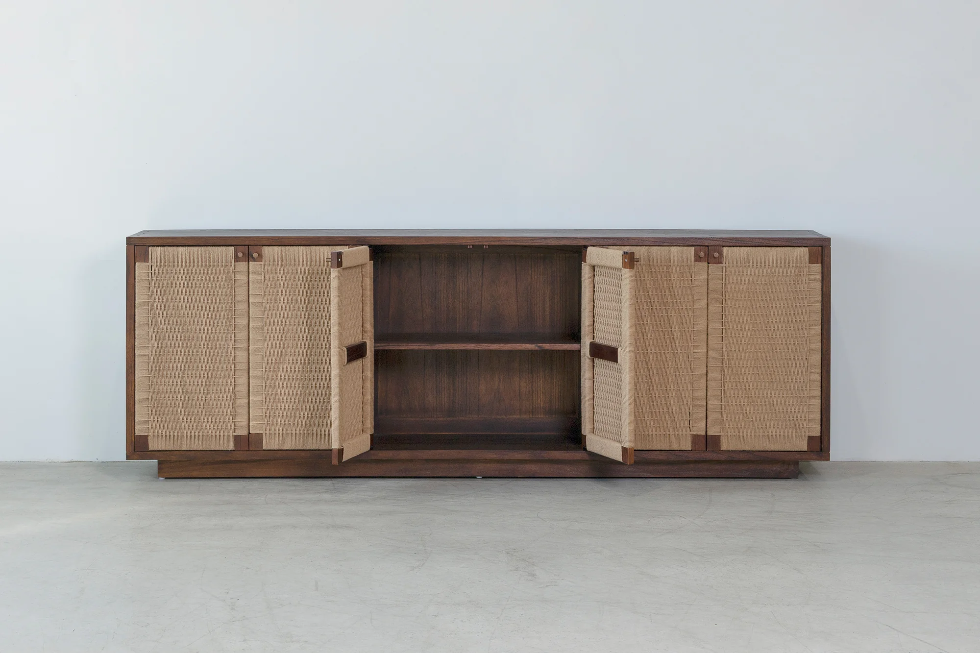 Holly 6 Door Buffet - Rustic Walnut - Image 5