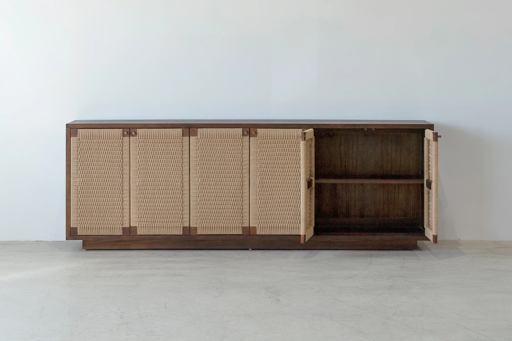 Holly 6 Door Buffet - Rustic Walnut - Image 6