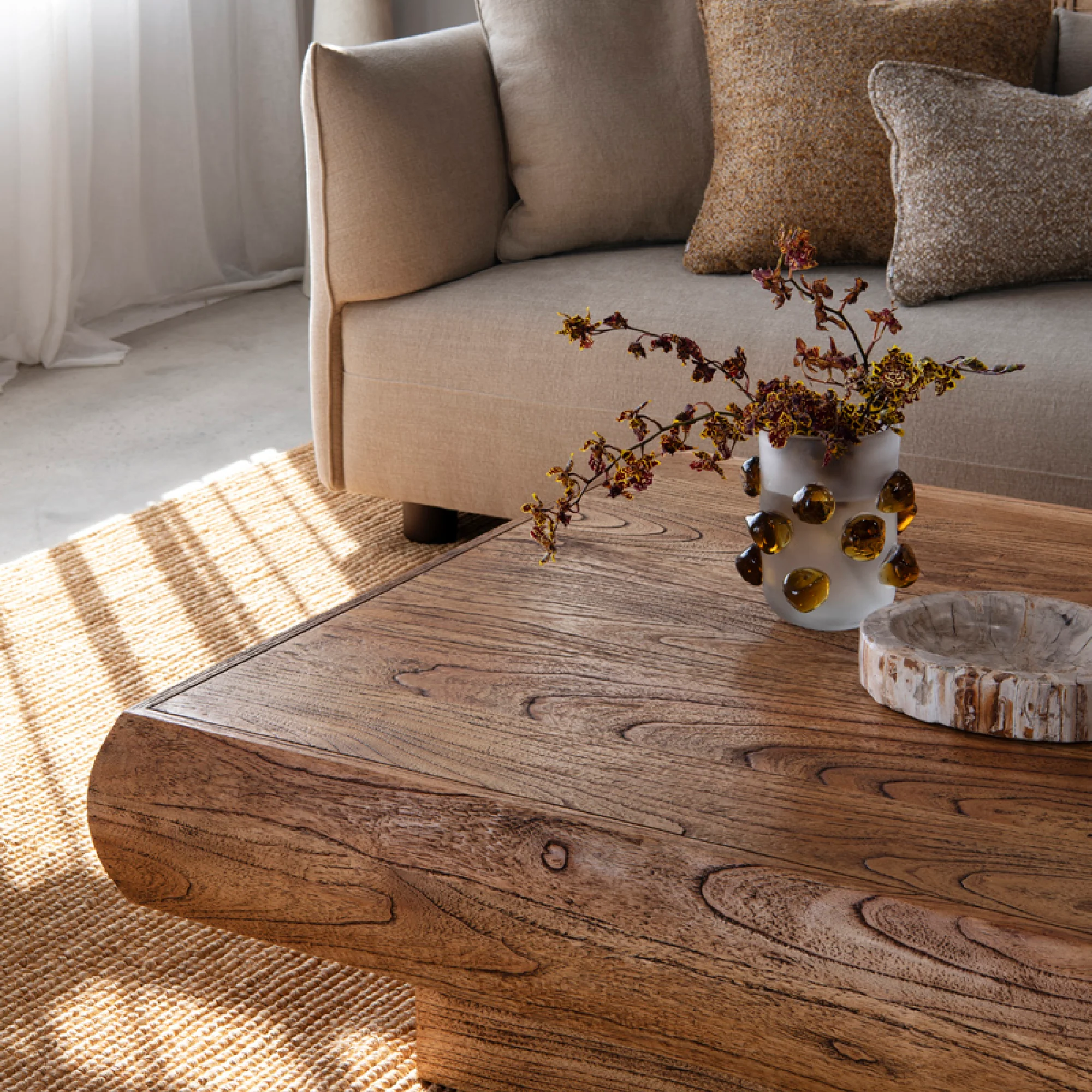 Pierce Square Coffee Table - Antique Mindi - Image 5