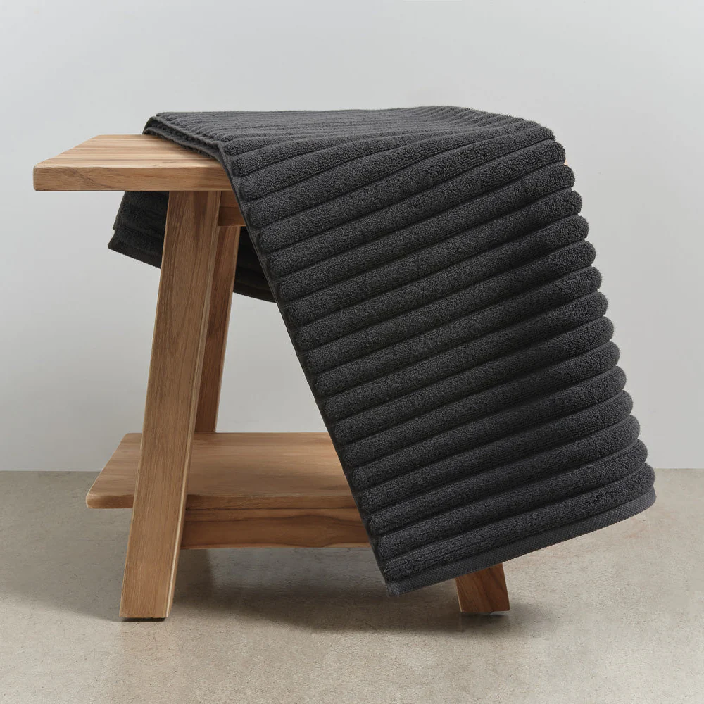 Pure Cotton Bath Runner - Charcoal