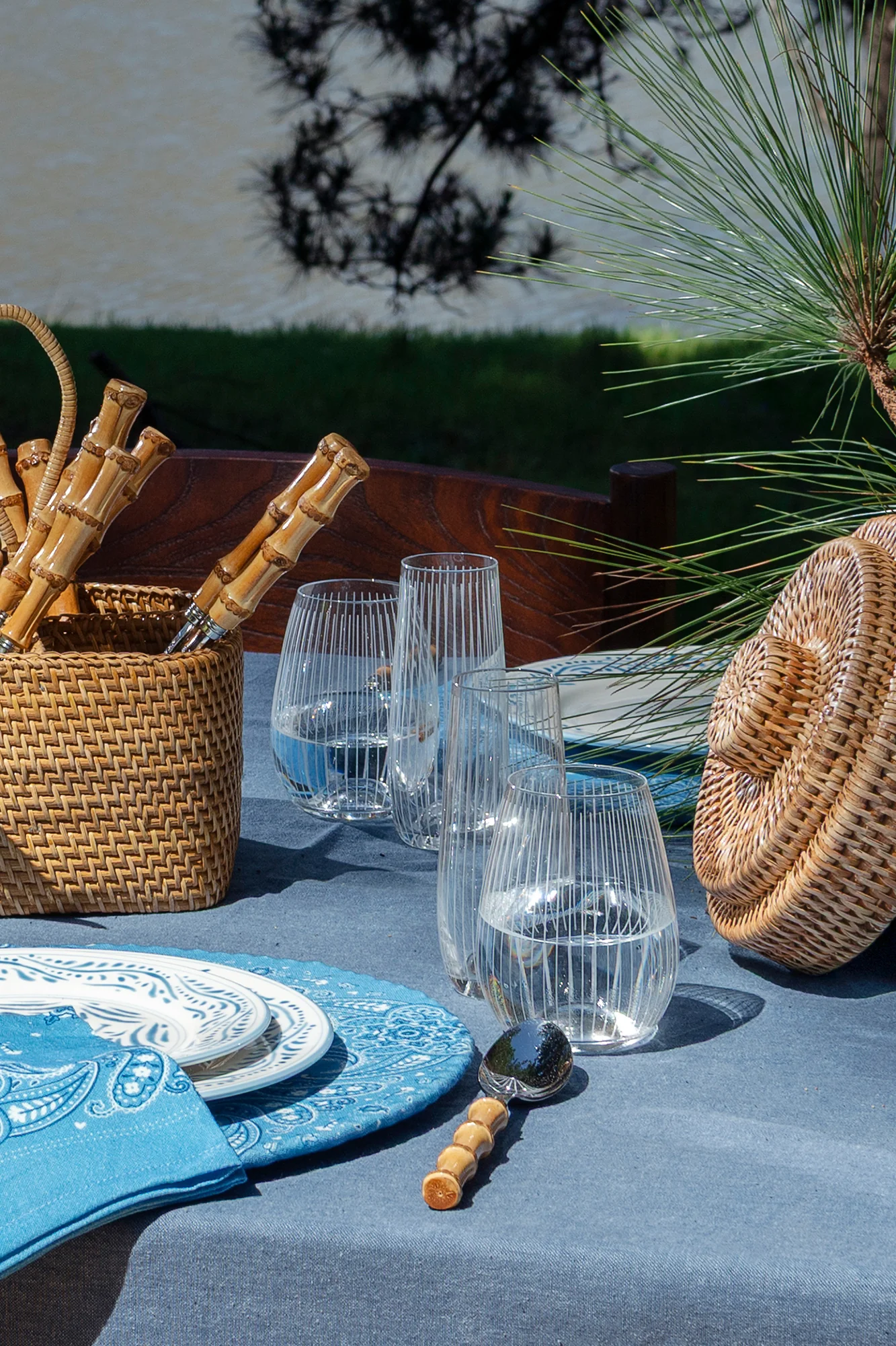 Striped Etched Glassware - Image 3