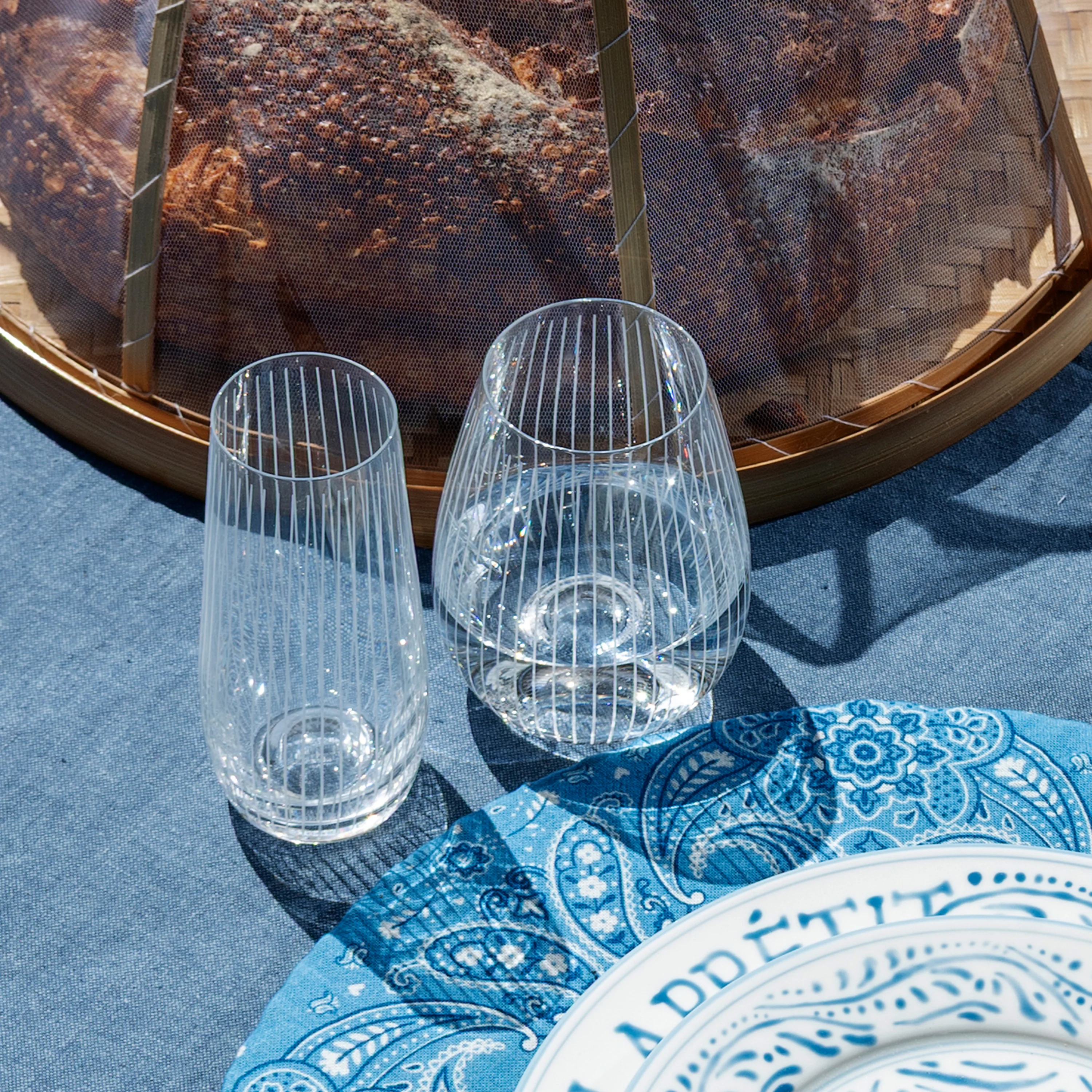 Striped Etched Glassware - Image 5