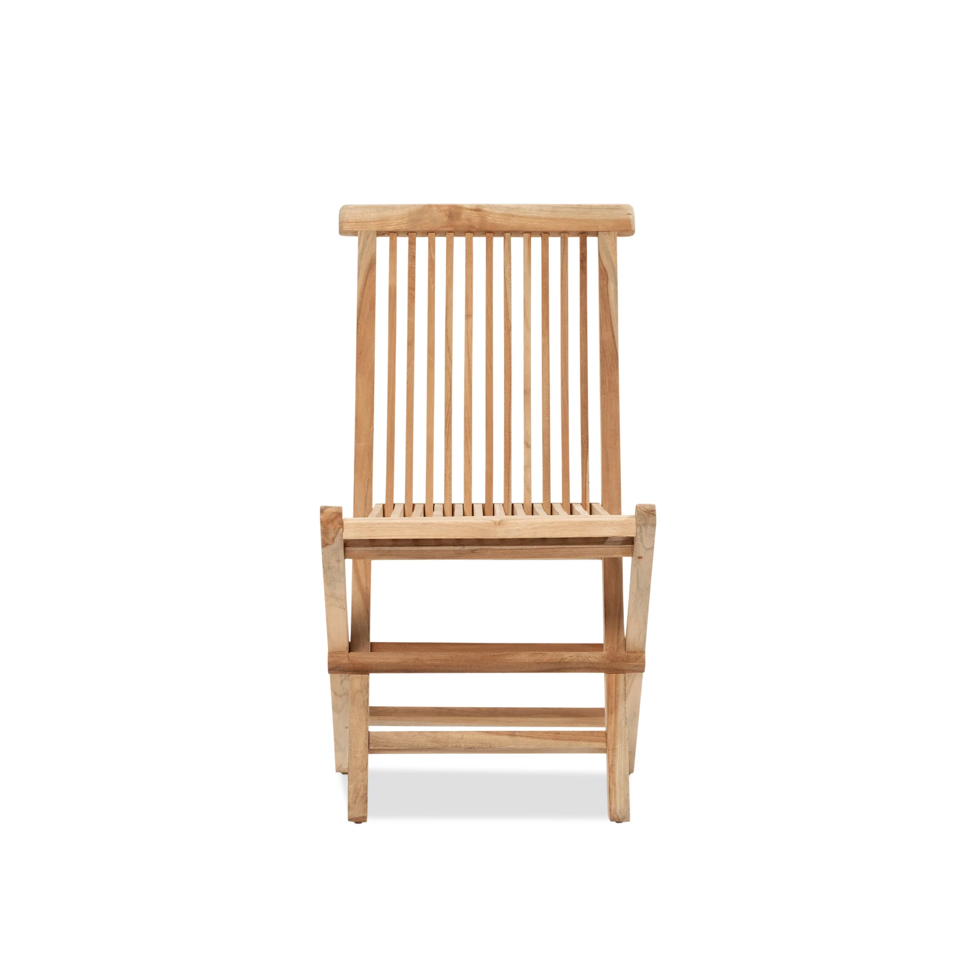 Teak Folding Chair - Raw - Image 6