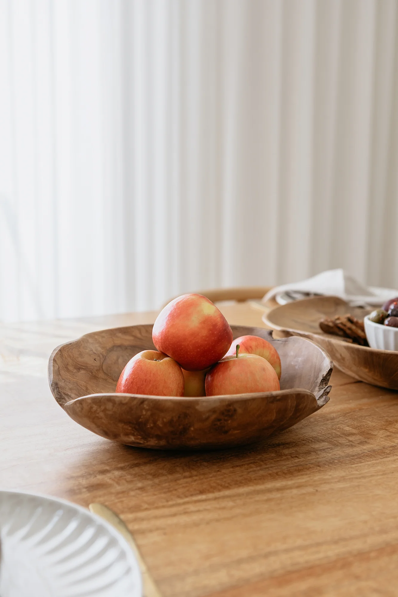 Teak Fruit Bowl - Raw - Image 4