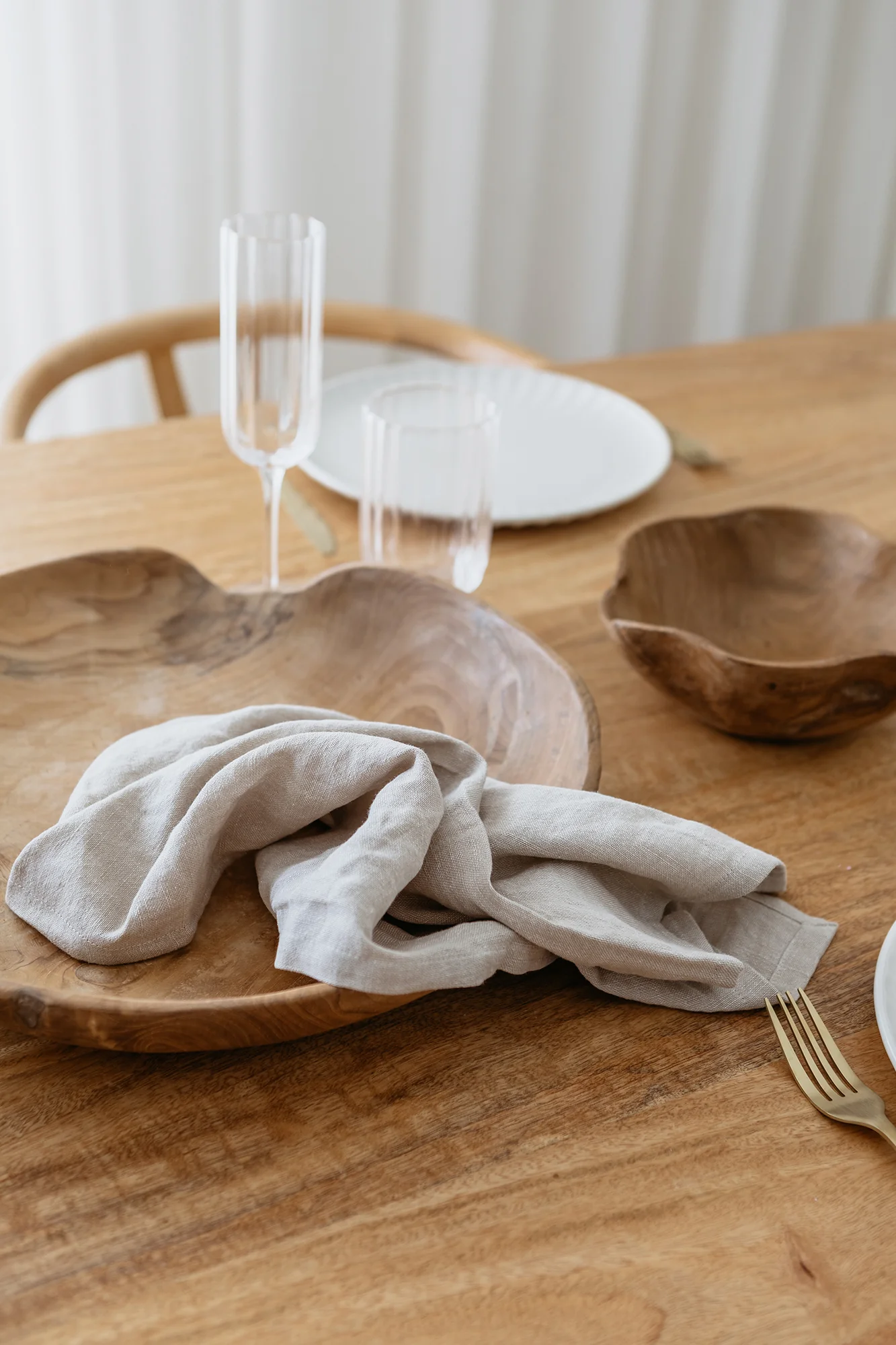Teak Fruit Bowl - Raw - Image 6