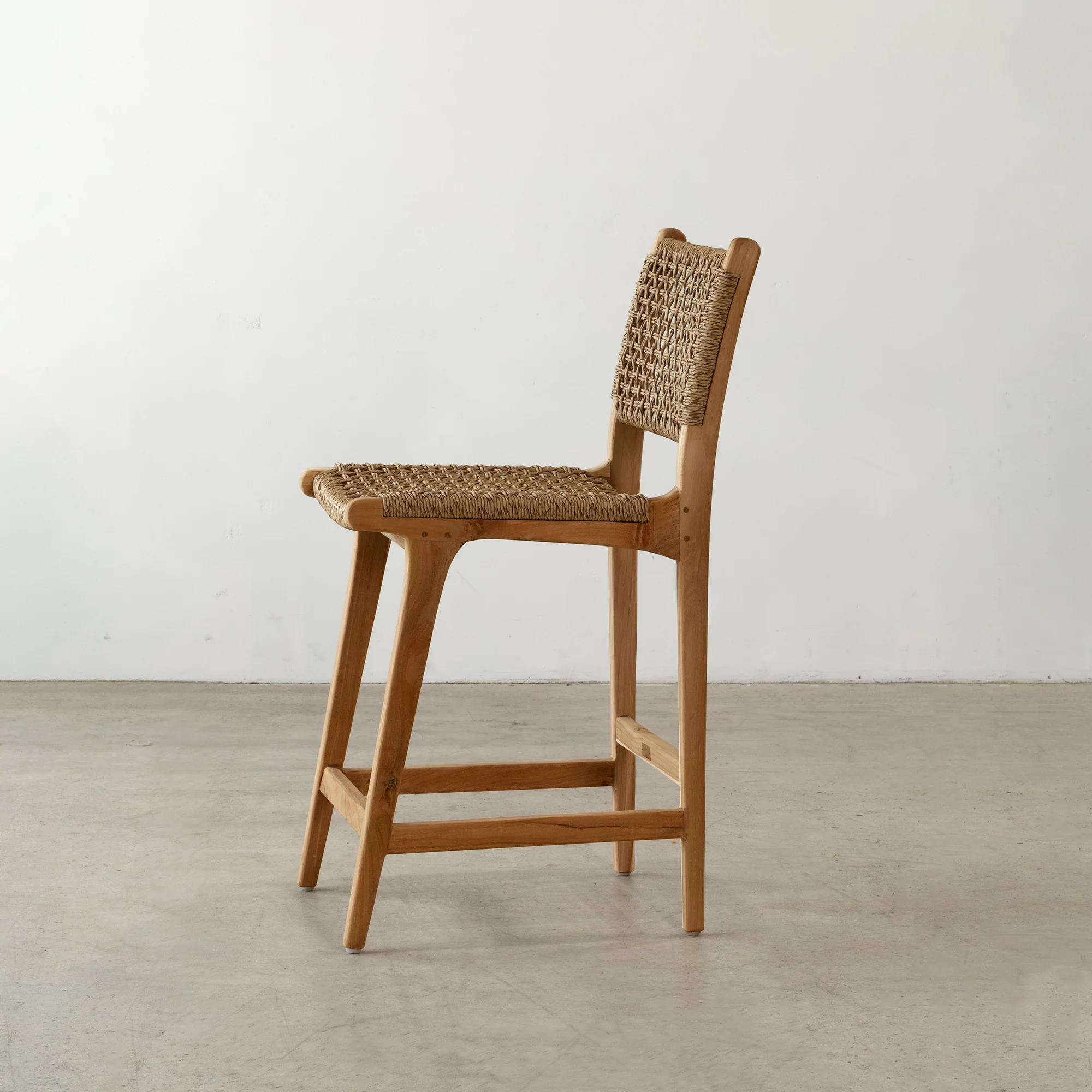 Vogue Teak Bar Stool - Raw - Image 3