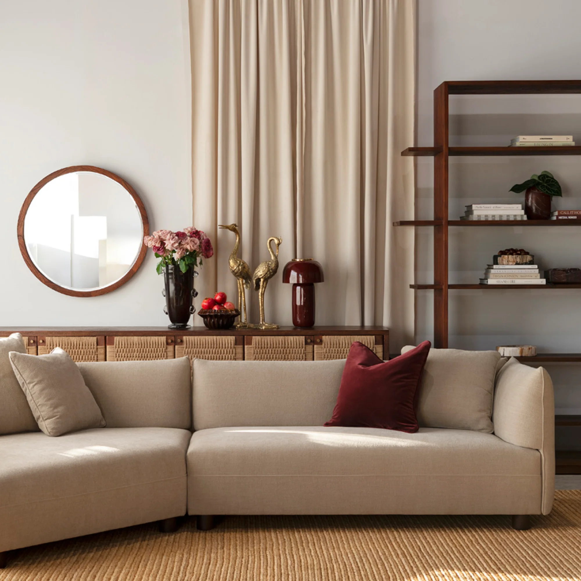 Yuli Bookcase - Rustic Walnut - Image 4